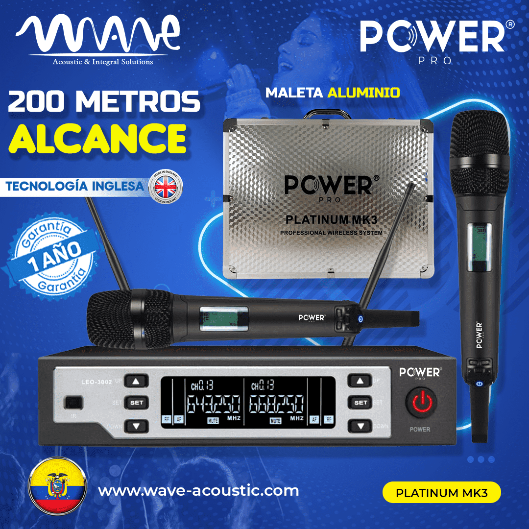 Power Pro Platinum Mk3 200 Metros de Alcance – WAVE Acoustic